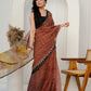 Traditional Printed Kota Doria Saree from Rajasthan