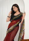 Handwoven Printed Kota Doria Saree