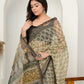Handwoven Printed Kota Doria Saree