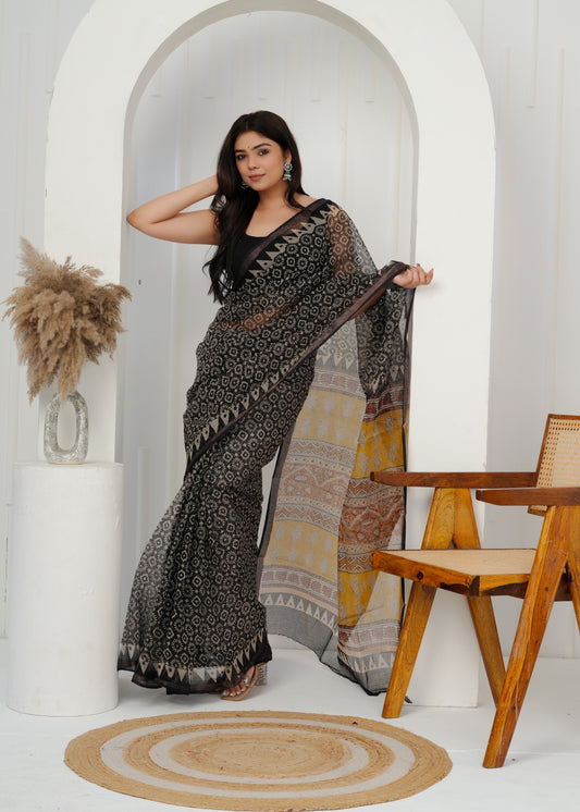 Lightweight Printed Kota Doria Elegance