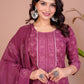 Cotton Printed Kurta Pant With Malmal Duptta