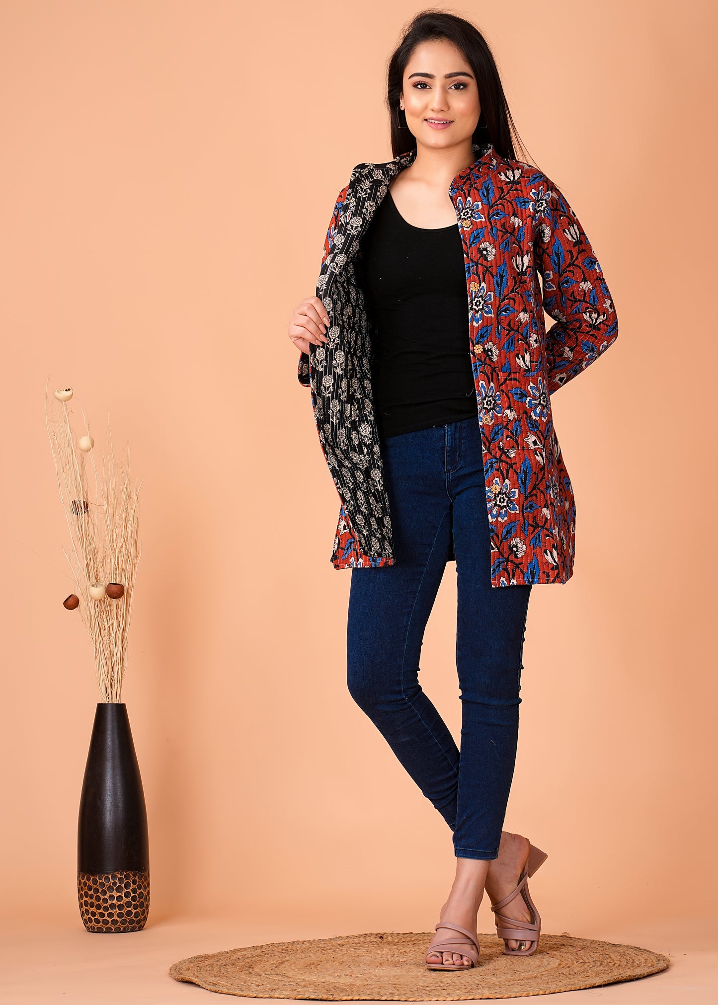 Stylish Handcrafted Cotton Jacket for Winter Comfort