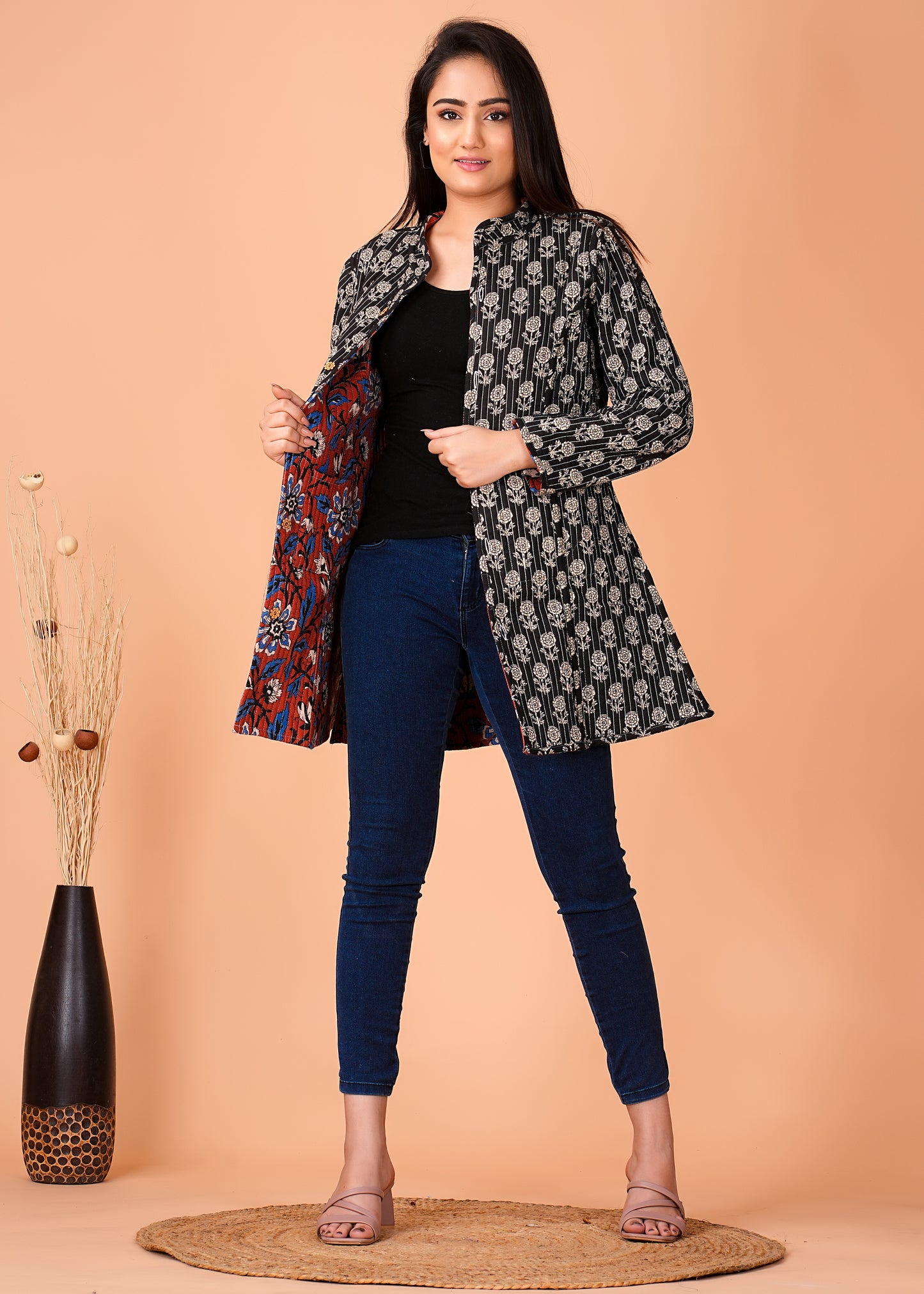 Stylish Handcrafted Cotton Jacket for Winter Comfort