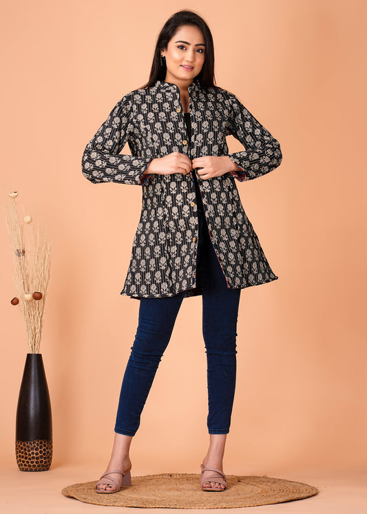 Stylish Handcrafted Cotton Jacket for Winter Comfort