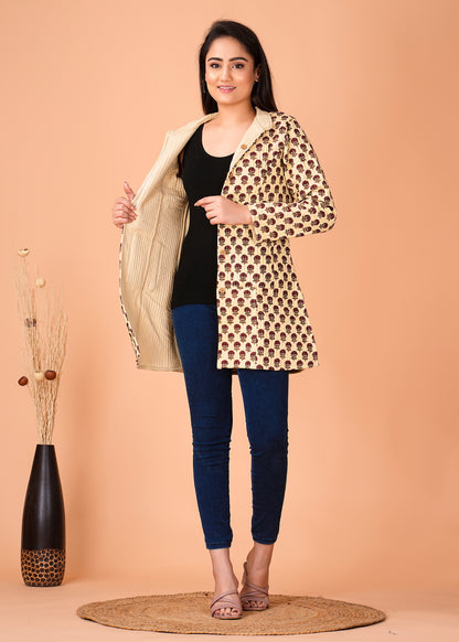 Stylish Handcrafted Cotton Jacket for Winter Comfort