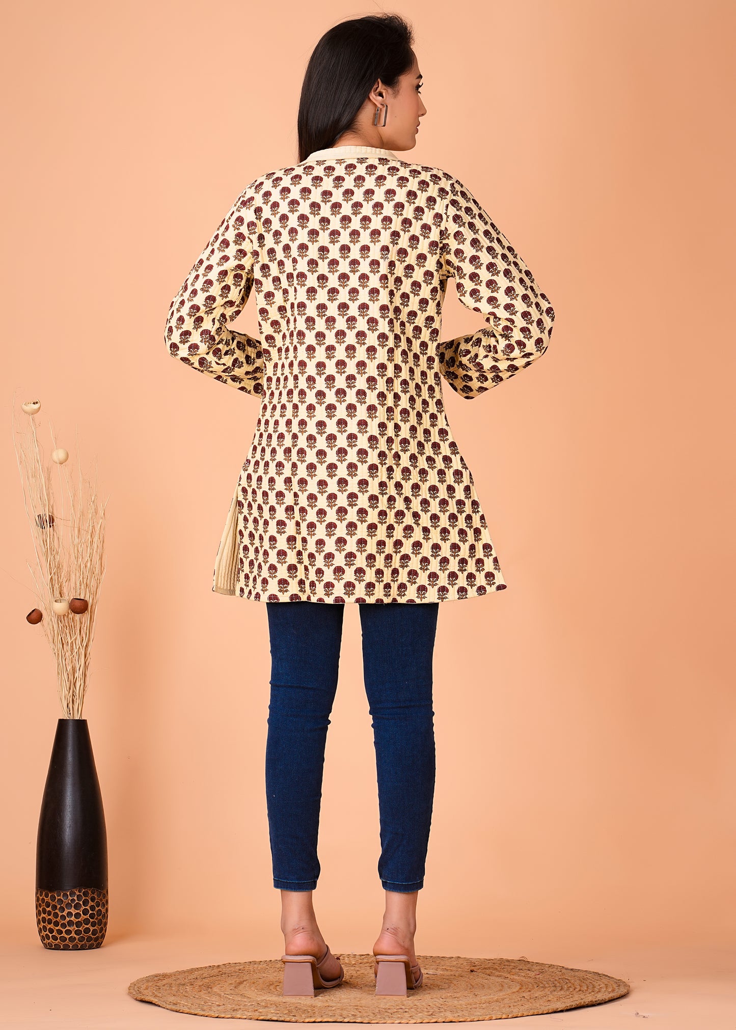 Stylish Handcrafted Cotton Jacket for Winter Comfort