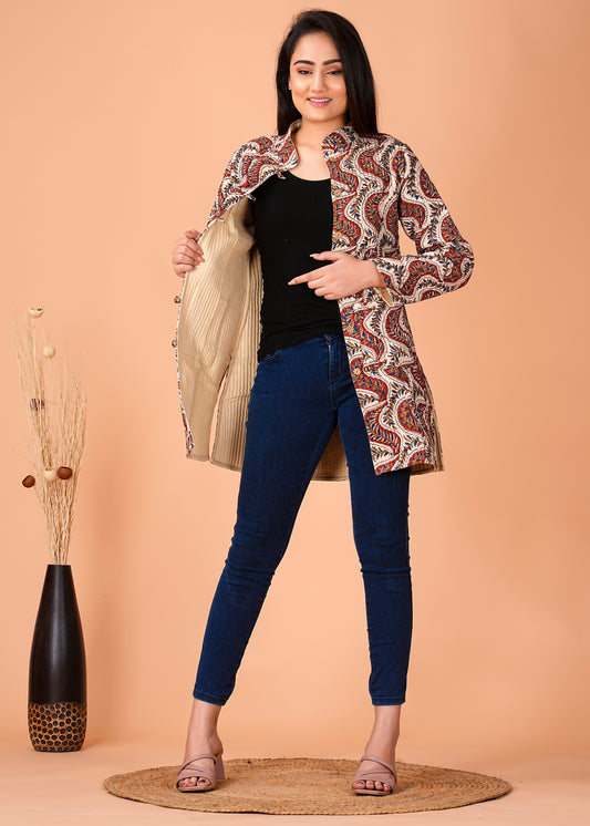 Stylish Handcrafted Cotton Jacket for Winter Comfort