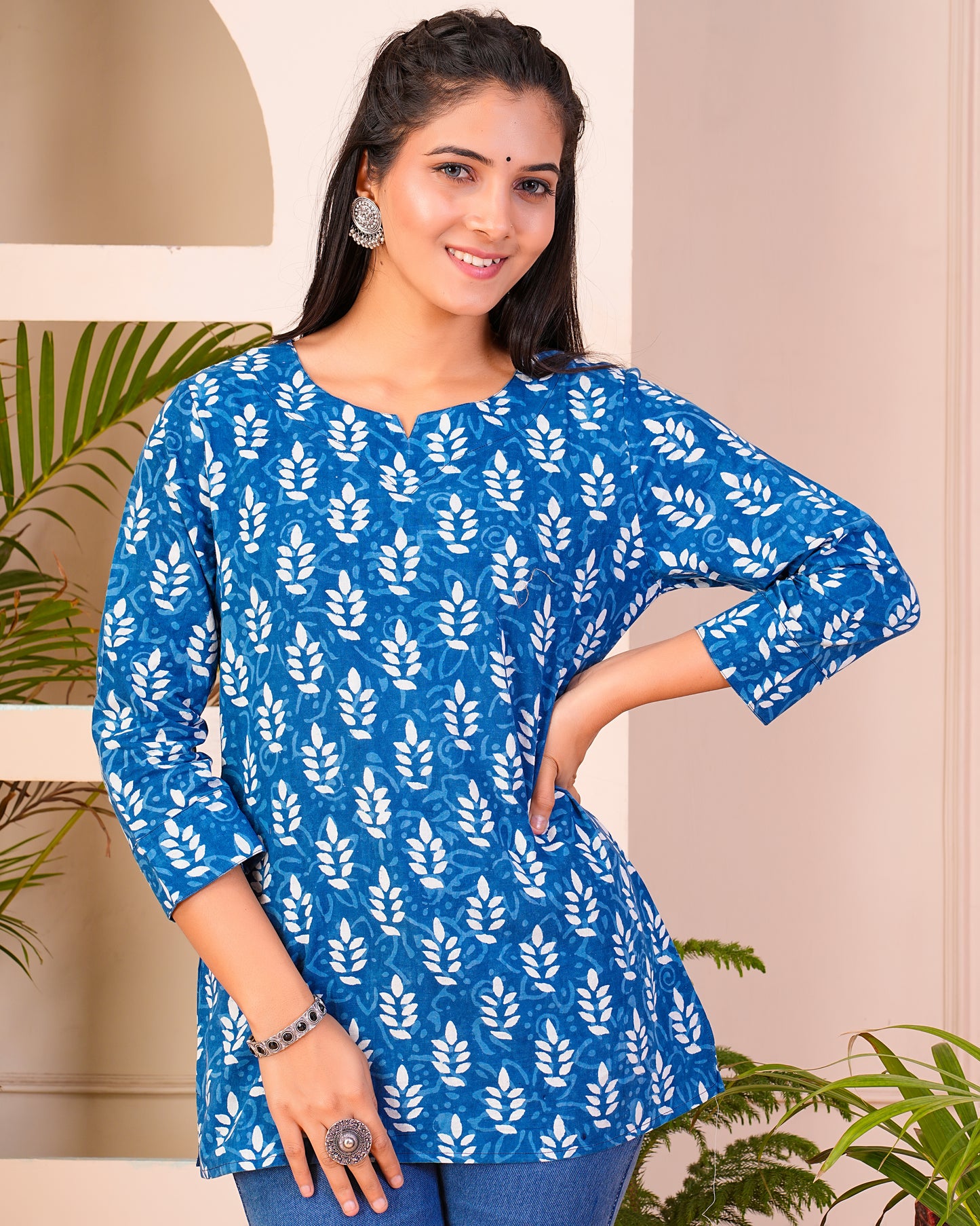 Regular Wear Cotton Short Kurti