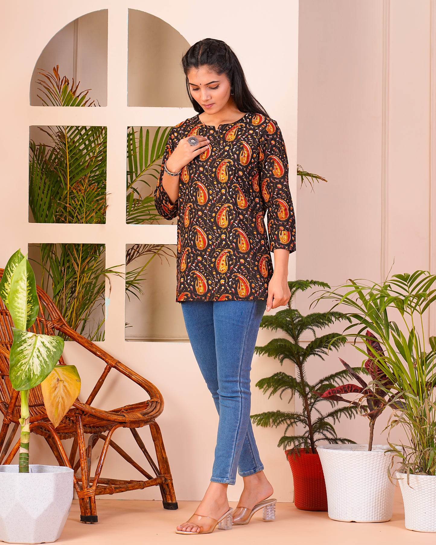 Cotton Straight Short Kurti