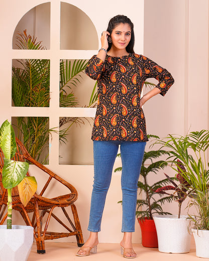Cotton Straight Short Kurti