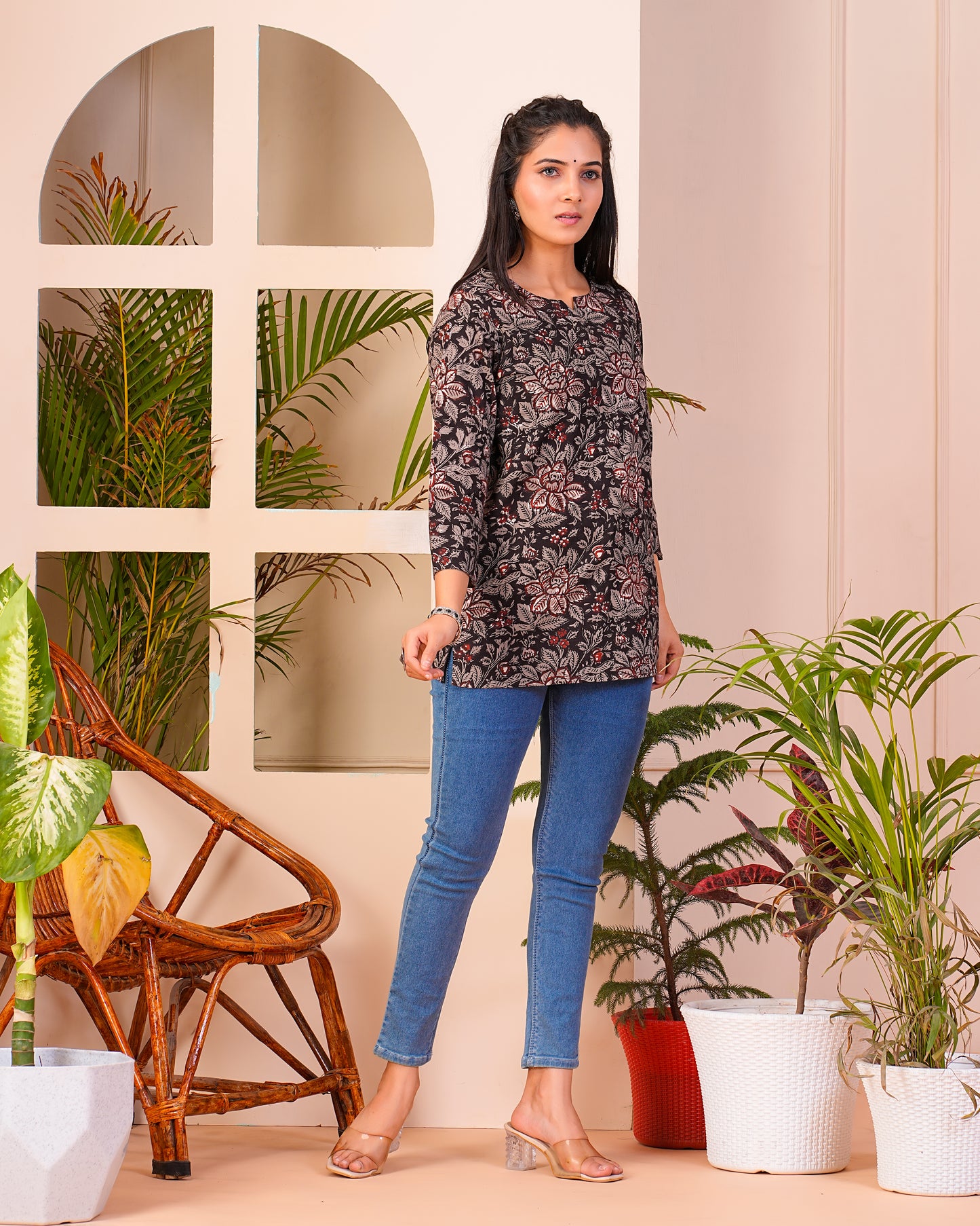 Pure Cotton Printed Short Kurti