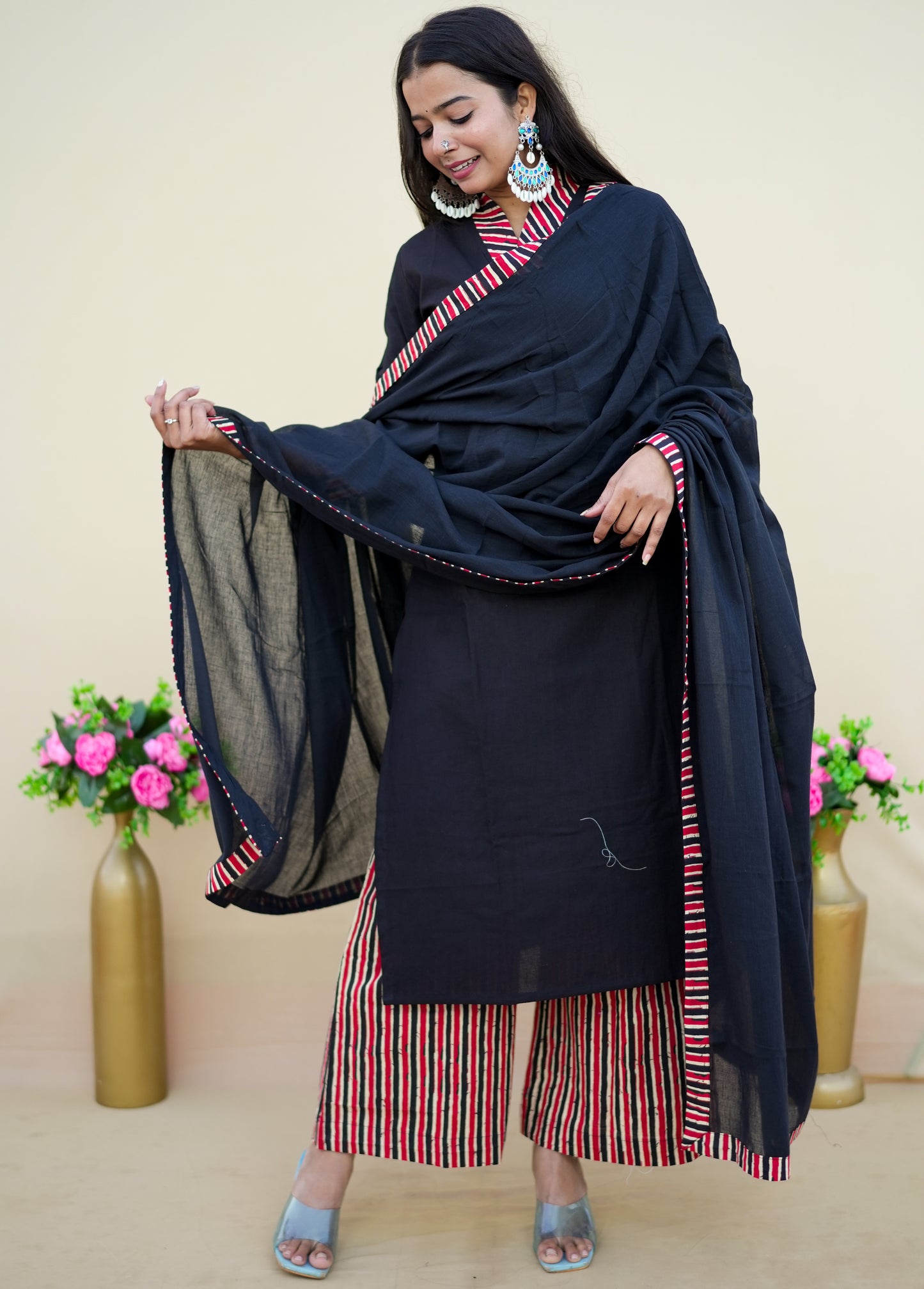 Comfortable Pure Cotton Printed Suit – Handcrafted