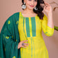 Cotton Straight Kurta Pant With Malmal Duptta Set